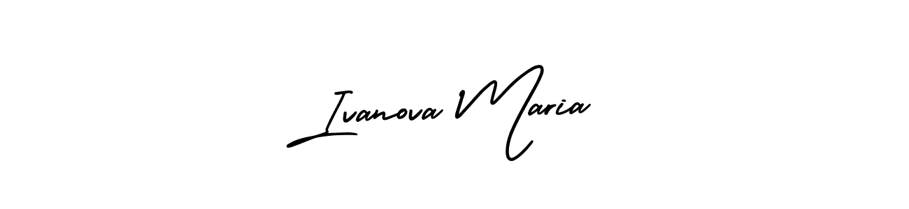 Make a beautiful signature design for name Ivanova Maria. With this signature (AmerikaSignatureDemo-Regular) style, you can create a handwritten signature for free. Ivanova Maria signature style 3 images and pictures png