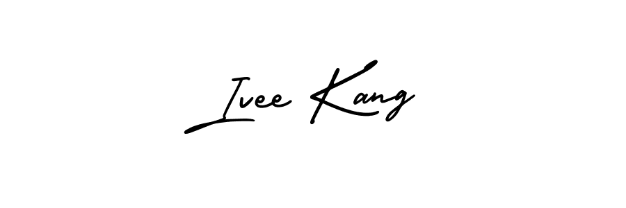 This is the best signature style for the Ivee Kang name. Also you like these signature font (AmerikaSignatureDemo-Regular). Mix name signature. Ivee Kang signature style 3 images and pictures png