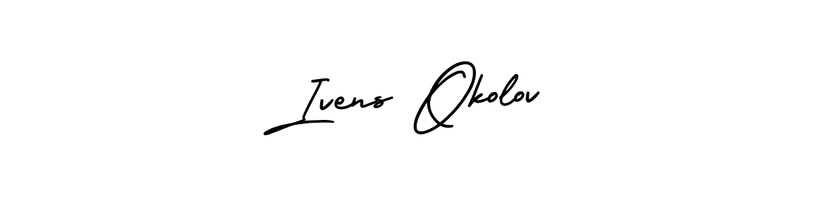 Create a beautiful signature design for name Ivens Okolov. With this signature (AmerikaSignatureDemo-Regular) fonts, you can make a handwritten signature for free. Ivens Okolov signature style 3 images and pictures png