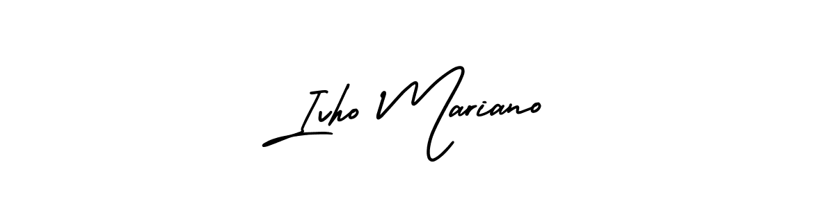 You can use this online signature creator to create a handwritten signature for the name Ivho Mariano. This is the best online autograph maker. Ivho Mariano signature style 3 images and pictures png