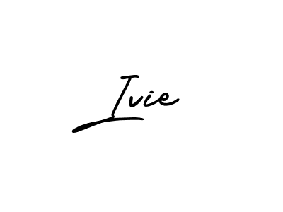 How to make Ivie name signature. Use AmerikaSignatureDemo-Regular style for creating short signs online. This is the latest handwritten sign. Ivie signature style 3 images and pictures png