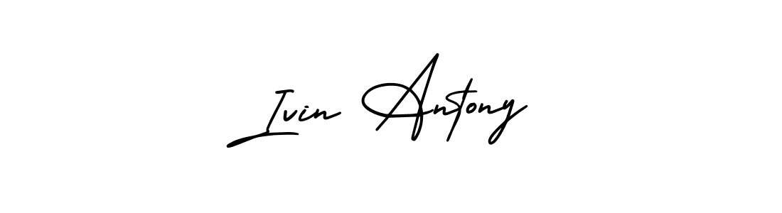 Similarly AmerikaSignatureDemo-Regular is the best handwritten signature design. Signature creator online .You can use it as an online autograph creator for name Ivin Antony. Ivin Antony signature style 3 images and pictures png