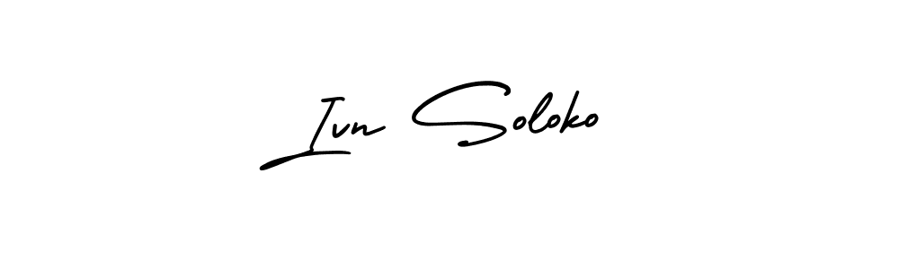 How to Draw Ivn Soloko signature style? AmerikaSignatureDemo-Regular is a latest design signature styles for name Ivn Soloko. Ivn Soloko signature style 3 images and pictures png