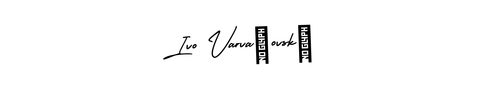 Ivo Varvařovský stylish signature style. Best Handwritten Sign (AmerikaSignatureDemo-Regular) for my name. Handwritten Signature Collection Ideas for my name Ivo Varvařovský. Ivo Varvařovský signature style 3 images and pictures png