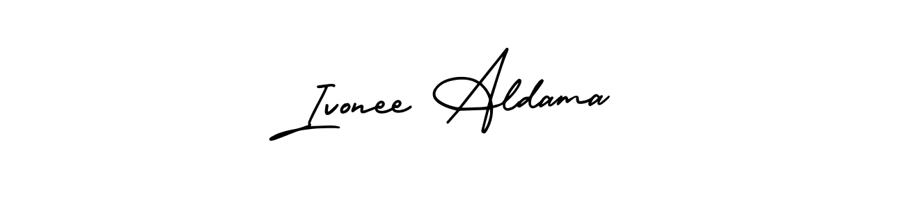 How to Draw Ivonee Aldama signature style? AmerikaSignatureDemo-Regular is a latest design signature styles for name Ivonee Aldama. Ivonee Aldama signature style 3 images and pictures png