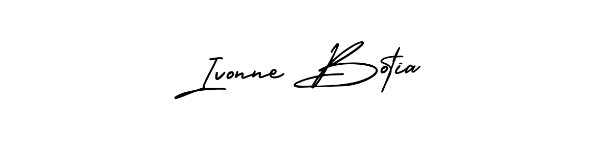 AmerikaSignatureDemo-Regular is a professional signature style that is perfect for those who want to add a touch of class to their signature. It is also a great choice for those who want to make their signature more unique. Get Ivonne Botia name to fancy signature for free. Ivonne Botia signature style 3 images and pictures png