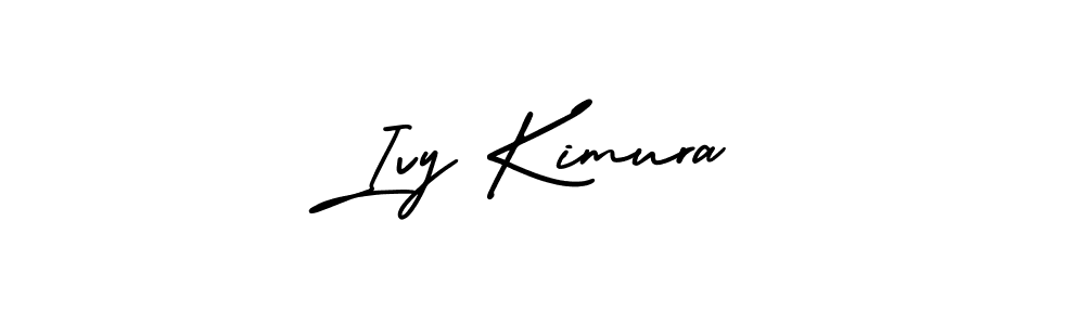 You should practise on your own different ways (AmerikaSignatureDemo-Regular) to write your name (Ivy Kimura) in signature. don't let someone else do it for you. Ivy Kimura signature style 3 images and pictures png