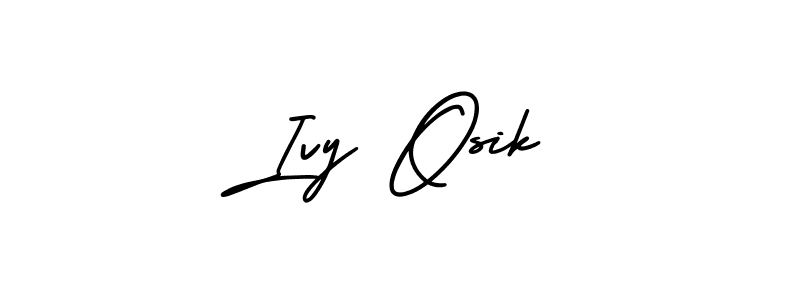 How to Draw Ivy Osik signature style? AmerikaSignatureDemo-Regular is a latest design signature styles for name Ivy Osik. Ivy Osik signature style 3 images and pictures png