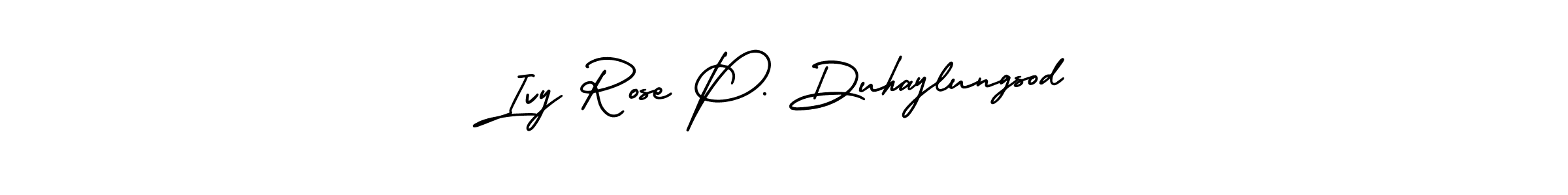 Best and Professional Signature Style for Ivy Rose P. Duhaylungsod. AmerikaSignatureDemo-Regular Best Signature Style Collection. Ivy Rose P. Duhaylungsod signature style 3 images and pictures png