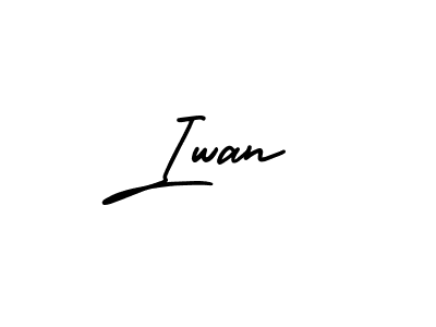 Iwan stylish signature style. Best Handwritten Sign (AmerikaSignatureDemo-Regular) for my name. Handwritten Signature Collection Ideas for my name Iwan. Iwan signature style 3 images and pictures png