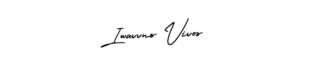 Create a beautiful signature design for name Iwavvns Vivos. With this signature (AmerikaSignatureDemo-Regular) fonts, you can make a handwritten signature for free. Iwavvns Vivos signature style 3 images and pictures png