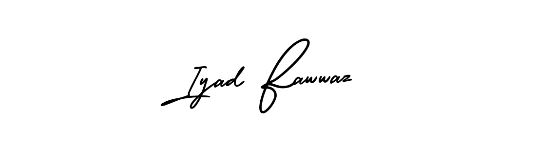 Use a signature maker to create a handwritten signature online. With this signature software, you can design (AmerikaSignatureDemo-Regular) your own signature for name Iyad Fawwaz. Iyad Fawwaz signature style 3 images and pictures png