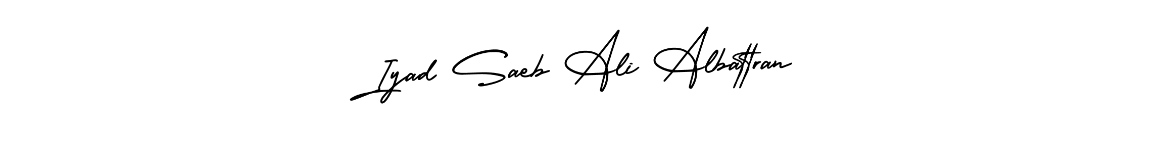 Use a signature maker to create a handwritten signature online. With this signature software, you can design (AmerikaSignatureDemo-Regular) your own signature for name Iyad Saeb Ali Albattran. Iyad Saeb Ali Albattran signature style 3 images and pictures png