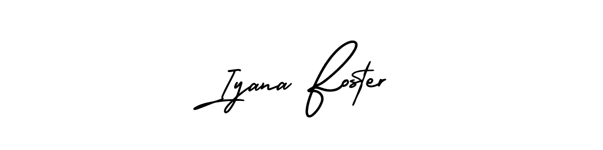 Best and Professional Signature Style for Iyana Foster. AmerikaSignatureDemo-Regular Best Signature Style Collection. Iyana Foster signature style 3 images and pictures png