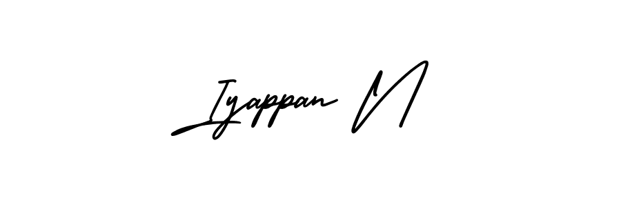 Make a short Iyappan N signature style. Manage your documents anywhere anytime using AmerikaSignatureDemo-Regular. Create and add eSignatures, submit forms, share and send files easily. Iyappan N signature style 3 images and pictures png