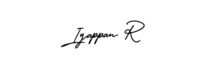 Also we have Iyappan R name is the best signature style. Create professional handwritten signature collection using AmerikaSignatureDemo-Regular autograph style. Iyappan R signature style 3 images and pictures png