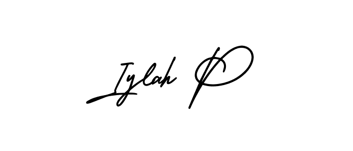 Also You can easily find your signature by using the search form. We will create Iylah P name handwritten signature images for you free of cost using AmerikaSignatureDemo-Regular sign style. Iylah P signature style 3 images and pictures png