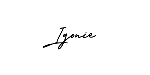 Similarly AmerikaSignatureDemo-Regular is the best handwritten signature design. Signature creator online .You can use it as an online autograph creator for name Iyonie. Iyonie signature style 3 images and pictures png