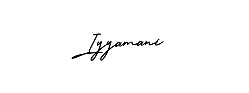 Iyyamani stylish signature style. Best Handwritten Sign (AmerikaSignatureDemo-Regular) for my name. Handwritten Signature Collection Ideas for my name Iyyamani. Iyyamani signature style 3 images and pictures png