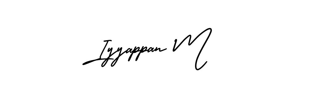 You can use this online signature creator to create a handwritten signature for the name Iyyappan M. This is the best online autograph maker. Iyyappan M signature style 3 images and pictures png