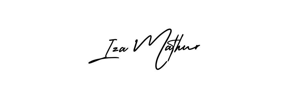 Here are the top 10 professional signature styles for the name Iza Mathur. These are the best autograph styles you can use for your name. Iza Mathur signature style 3 images and pictures png