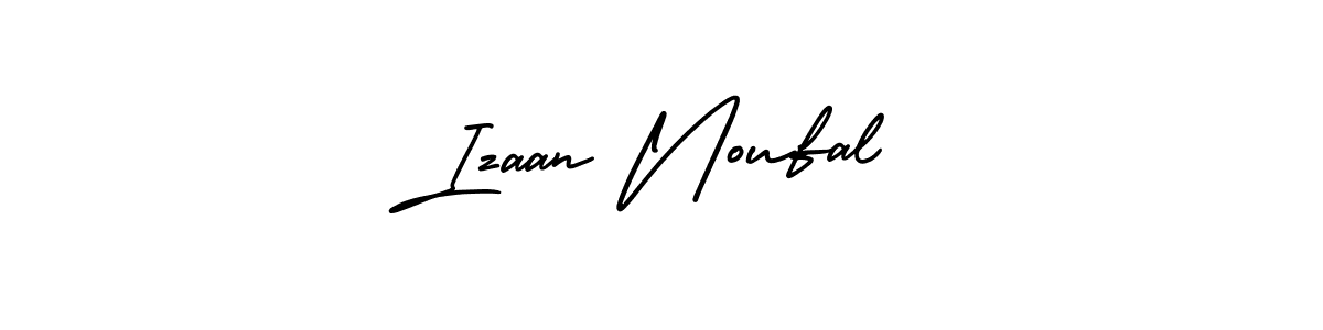Izaan Noufal stylish signature style. Best Handwritten Sign (AmerikaSignatureDemo-Regular) for my name. Handwritten Signature Collection Ideas for my name Izaan Noufal. Izaan Noufal signature style 3 images and pictures png