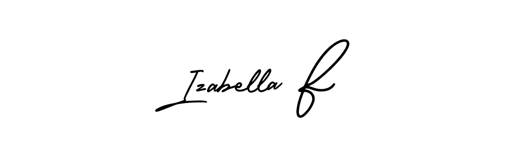 Also You can easily find your signature by using the search form. We will create Izabella F name handwritten signature images for you free of cost using AmerikaSignatureDemo-Regular sign style. Izabella F signature style 3 images and pictures png