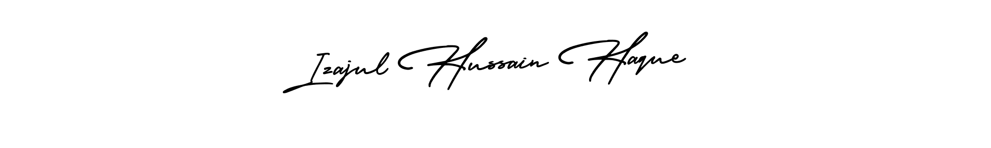 This is the best signature style for the Izajul Hussain Haque name. Also you like these signature font (AmerikaSignatureDemo-Regular). Mix name signature. Izajul Hussain Haque signature style 3 images and pictures png