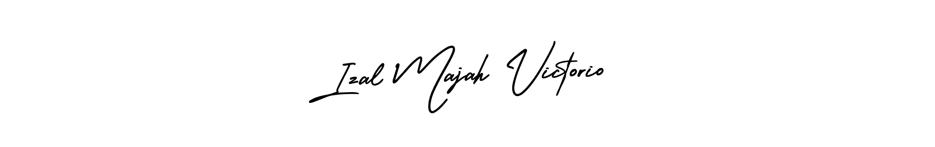 Use a signature maker to create a handwritten signature online. With this signature software, you can design (AmerikaSignatureDemo-Regular) your own signature for name Izal Majah Victorio. Izal Majah Victorio signature style 3 images and pictures png
