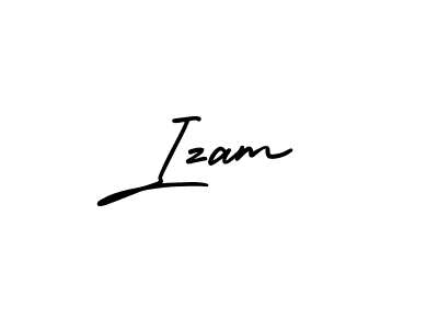 Make a beautiful signature design for name Izam. With this signature (AmerikaSignatureDemo-Regular) style, you can create a handwritten signature for free. Izam signature style 3 images and pictures png