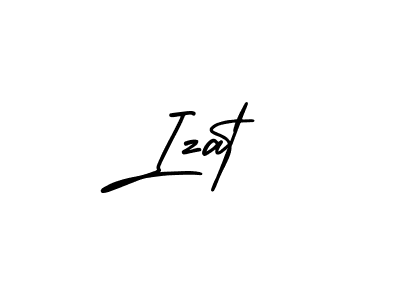 How to make Izat signature? AmerikaSignatureDemo-Regular is a professional autograph style. Create handwritten signature for Izat name. Izat signature style 3 images and pictures png