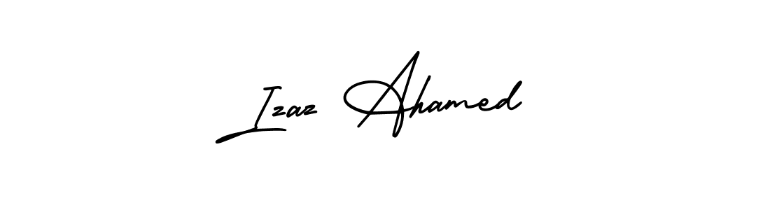 How to make Izaz Ahamed name signature. Use AmerikaSignatureDemo-Regular style for creating short signs online. This is the latest handwritten sign. Izaz Ahamed signature style 3 images and pictures png