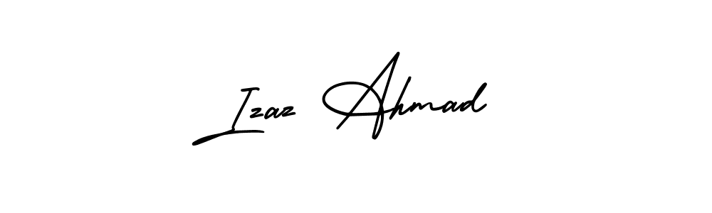 Make a beautiful signature design for name Izaz Ahmad. With this signature (AmerikaSignatureDemo-Regular) style, you can create a handwritten signature for free. Izaz Ahmad signature style 3 images and pictures png