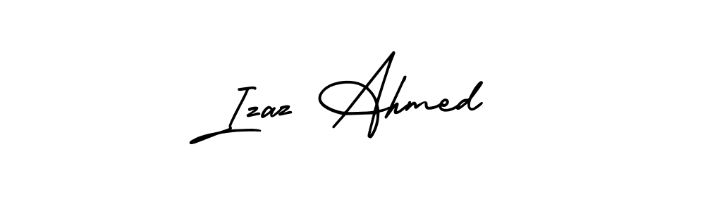 How to Draw Izaz Ahmed signature style? AmerikaSignatureDemo-Regular is a latest design signature styles for name Izaz Ahmed. Izaz Ahmed signature style 3 images and pictures png