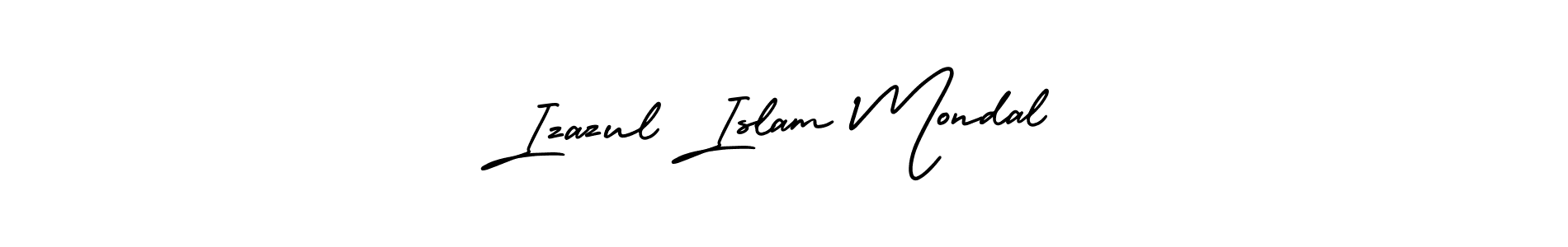 AmerikaSignatureDemo-Regular is a professional signature style that is perfect for those who want to add a touch of class to their signature. It is also a great choice for those who want to make their signature more unique. Get Izazul Islam Mondal name to fancy signature for free. Izazul Islam Mondal signature style 3 images and pictures png