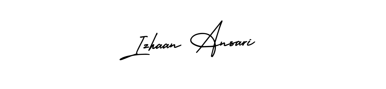This is the best signature style for the Izhaan Ansari name. Also you like these signature font (AmerikaSignatureDemo-Regular). Mix name signature. Izhaan Ansari signature style 3 images and pictures png