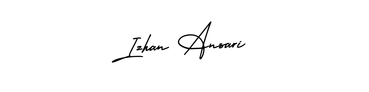 Izhan Ansari stylish signature style. Best Handwritten Sign (AmerikaSignatureDemo-Regular) for my name. Handwritten Signature Collection Ideas for my name Izhan Ansari. Izhan Ansari signature style 3 images and pictures png
