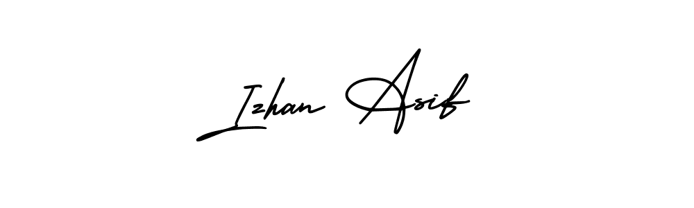 Make a beautiful signature design for name Izhan Asif. With this signature (AmerikaSignatureDemo-Regular) style, you can create a handwritten signature for free. Izhan Asif signature style 3 images and pictures png