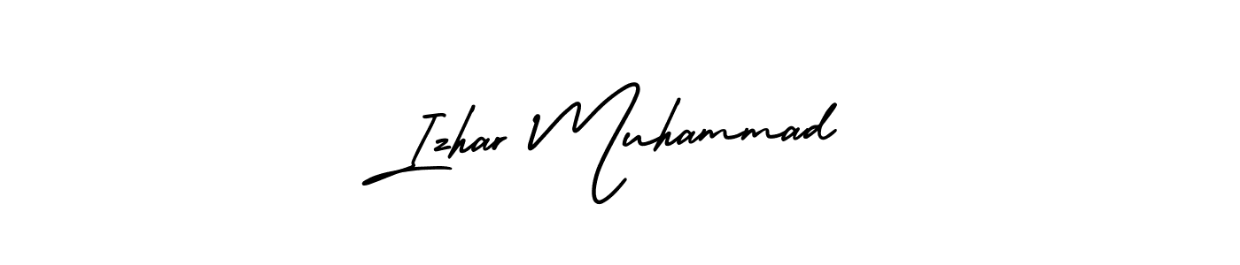 Design your own signature with our free online signature maker. With this signature software, you can create a handwritten (AmerikaSignatureDemo-Regular) signature for name Izhar Muhammad. Izhar Muhammad signature style 3 images and pictures png