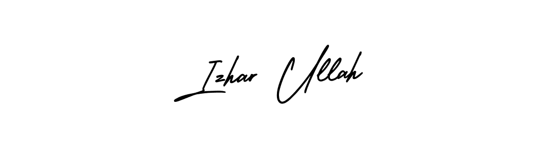 if you are searching for the best signature style for your name Izhar Ullah. so please give up your signature search. here we have designed multiple signature styles  using AmerikaSignatureDemo-Regular. Izhar Ullah signature style 3 images and pictures png