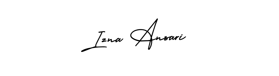 Izna Ansari stylish signature style. Best Handwritten Sign (AmerikaSignatureDemo-Regular) for my name. Handwritten Signature Collection Ideas for my name Izna Ansari. Izna Ansari signature style 3 images and pictures png