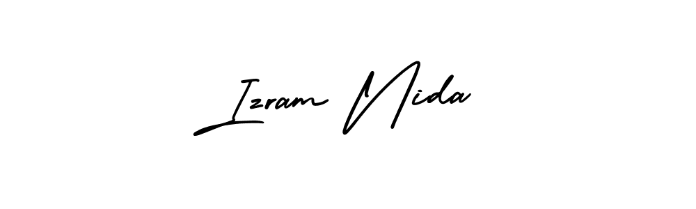 Best and Professional Signature Style for Izram Nida. AmerikaSignatureDemo-Regular Best Signature Style Collection. Izram Nida signature style 3 images and pictures png