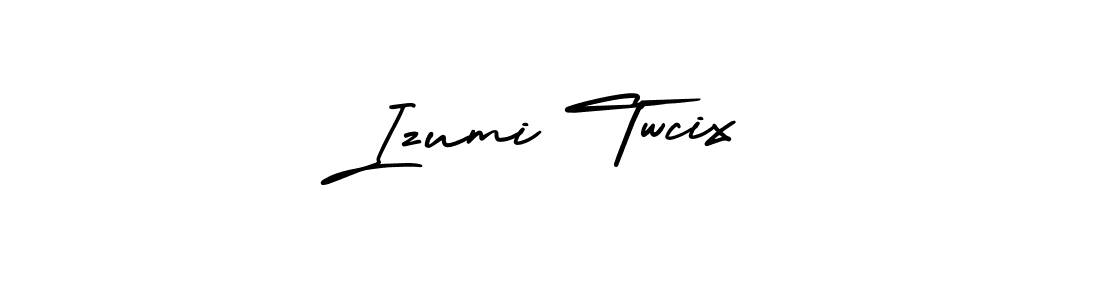 How to make Izumi Twcix name signature. Use AmerikaSignatureDemo-Regular style for creating short signs online. This is the latest handwritten sign. Izumi Twcix signature style 3 images and pictures png