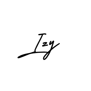 Izy stylish signature style. Best Handwritten Sign (AmerikaSignatureDemo-Regular) for my name. Handwritten Signature Collection Ideas for my name Izy. Izy signature style 3 images and pictures png