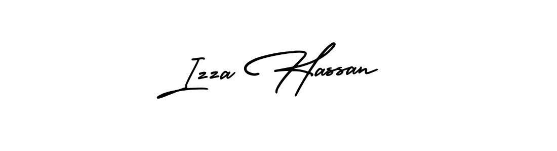 Make a short Izza Hassan signature style. Manage your documents anywhere anytime using AmerikaSignatureDemo-Regular. Create and add eSignatures, submit forms, share and send files easily. Izza Hassan signature style 3 images and pictures png