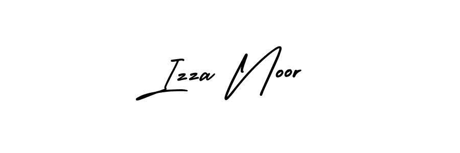 How to Draw Izza Noor signature style? AmerikaSignatureDemo-Regular is a latest design signature styles for name Izza Noor. Izza Noor signature style 3 images and pictures png