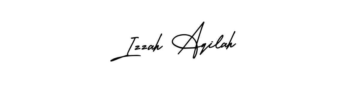 Make a beautiful signature design for name Izzah Aqilah. Use this online signature maker to create a handwritten signature for free. Izzah Aqilah signature style 3 images and pictures png