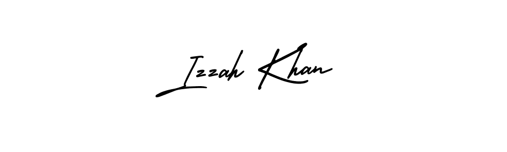 Izzah Khan stylish signature style. Best Handwritten Sign (AmerikaSignatureDemo-Regular) for my name. Handwritten Signature Collection Ideas for my name Izzah Khan. Izzah Khan signature style 3 images and pictures png