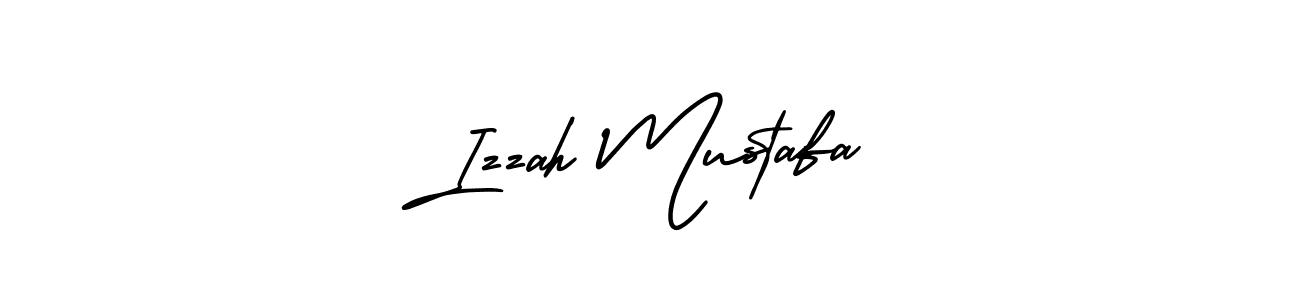 Also You can easily find your signature by using the search form. We will create Izzah Mustafa name handwritten signature images for you free of cost using AmerikaSignatureDemo-Regular sign style. Izzah Mustafa signature style 3 images and pictures png