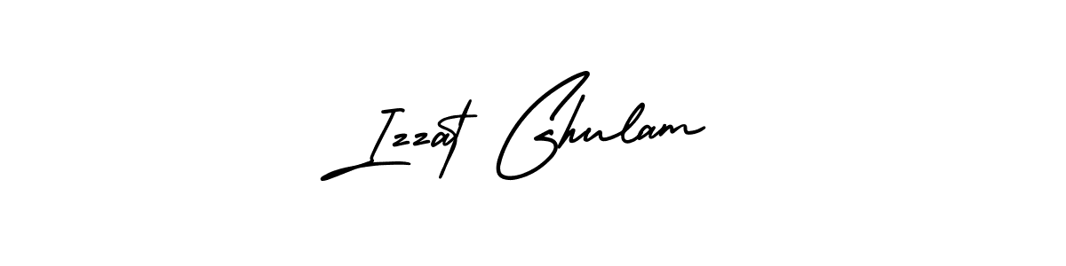 The best way (AmerikaSignatureDemo-Regular) to make a short signature is to pick only two or three words in your name. The name Izzat Ghulam include a total of six letters. For converting this name. Izzat Ghulam signature style 3 images and pictures png